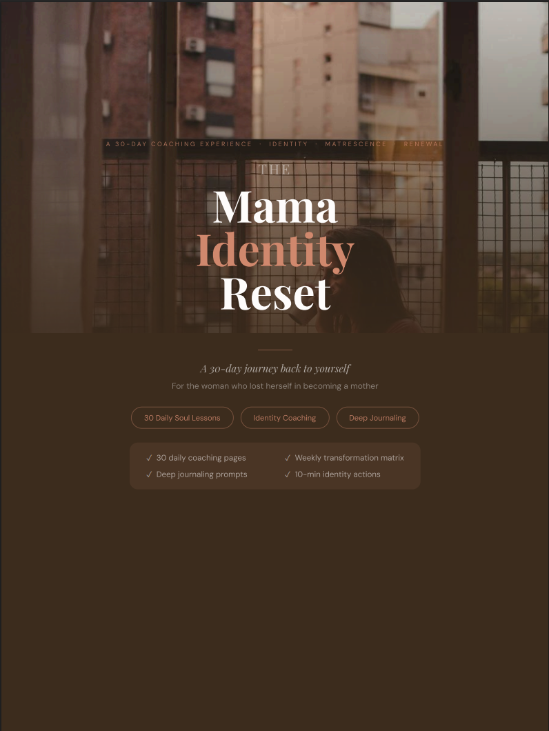 The Mama Identity Reset: A 30-Day Journey to Rediscover Yourself