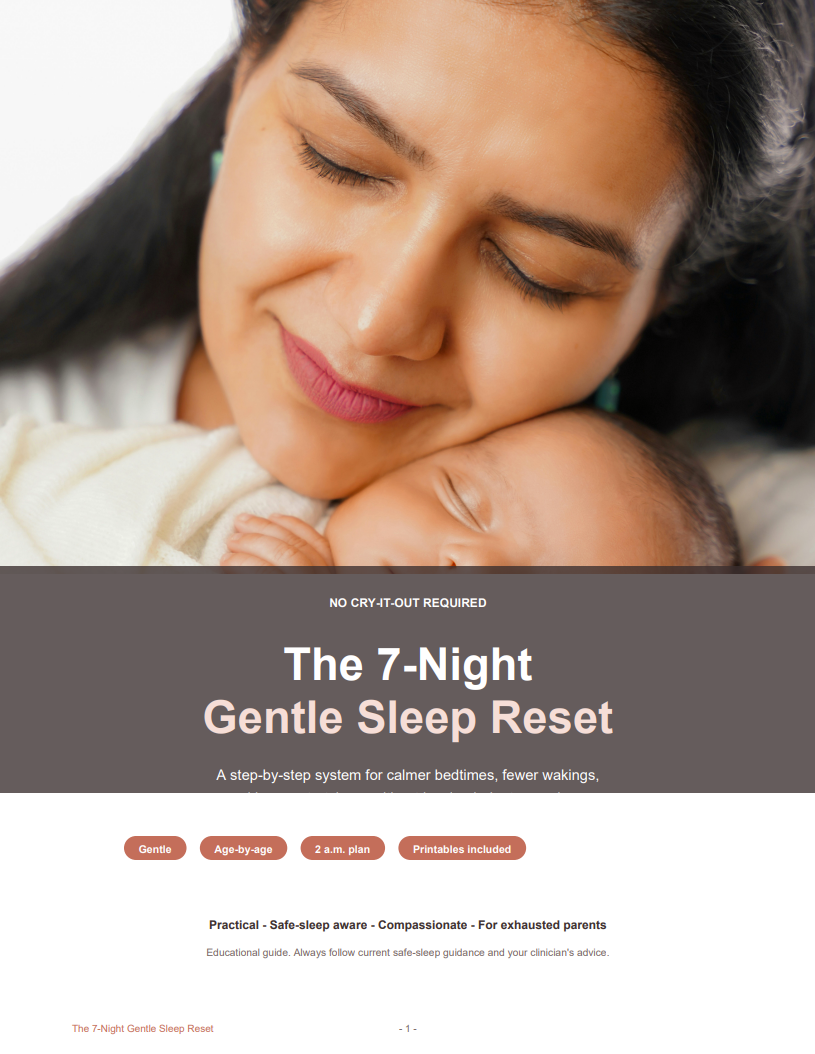 The 7-Night Gentle Sleep Reset: A Compassionate Guide to Calmer Bedtimes