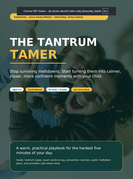 The Tantrum Tamer: A Practical Playbook for Meltdowns & Big Feelings